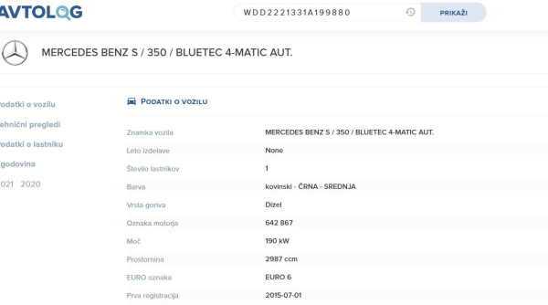 Mercedes-Benz S-Razred S 350 BlueTEC 4MATIC Long
